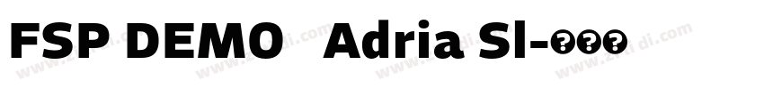 FSP DEMO   Adria Sl字体转换
